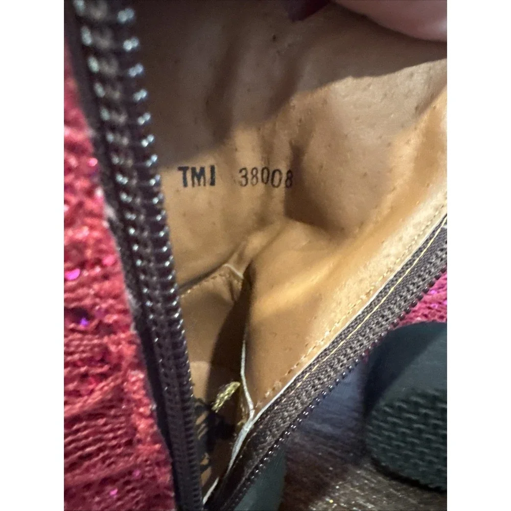 Tanner Mark Pink Sparkly Toddler Western Boots Size‎ 6 See pictures